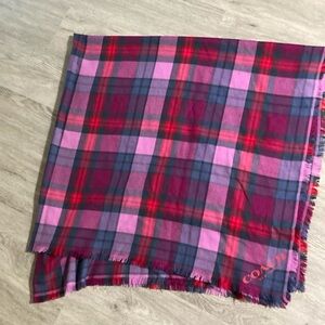 Coach woven blend large wrap/scarf